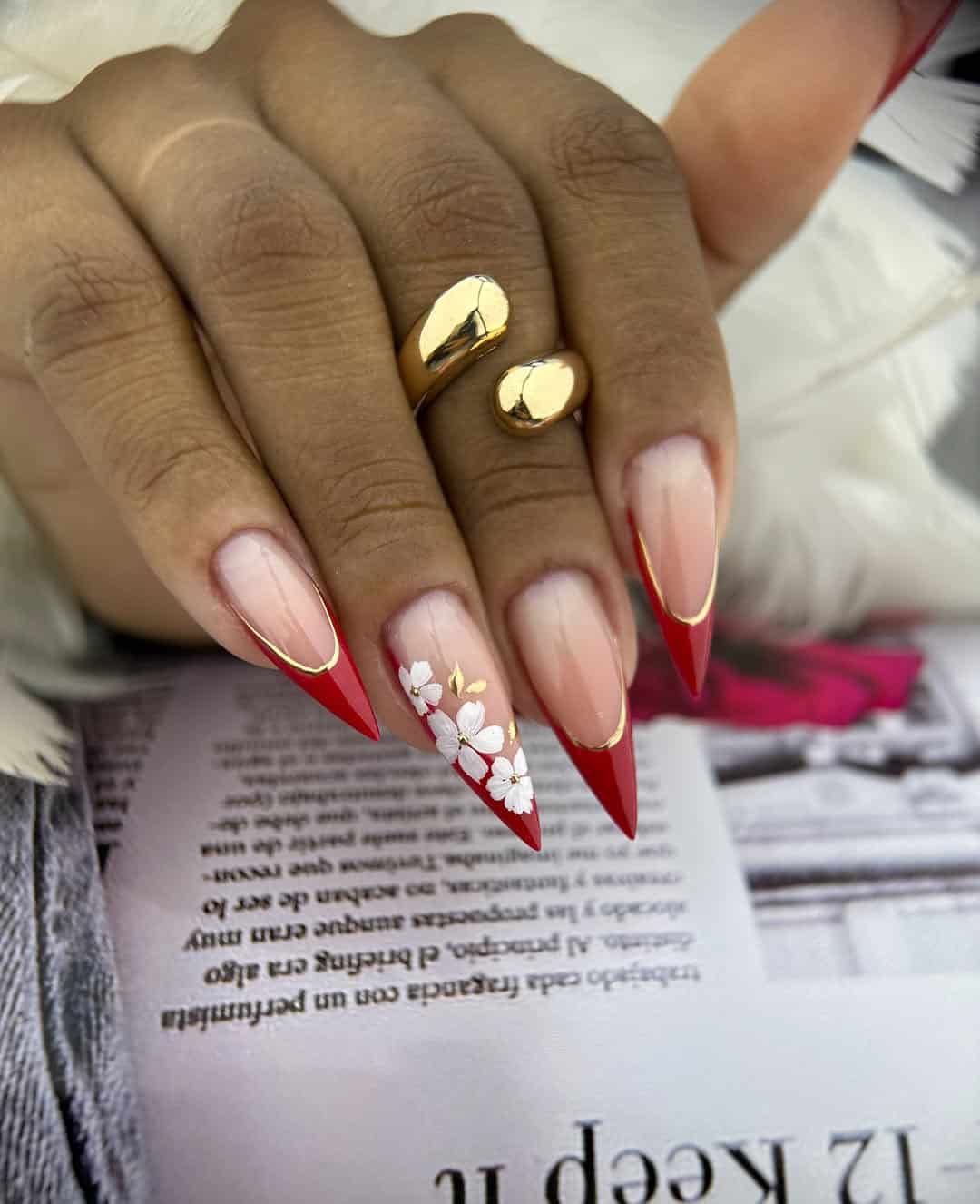 When Red Nails Go Maximalist, Subtle Is Out the Window- So, Copy These Designs!