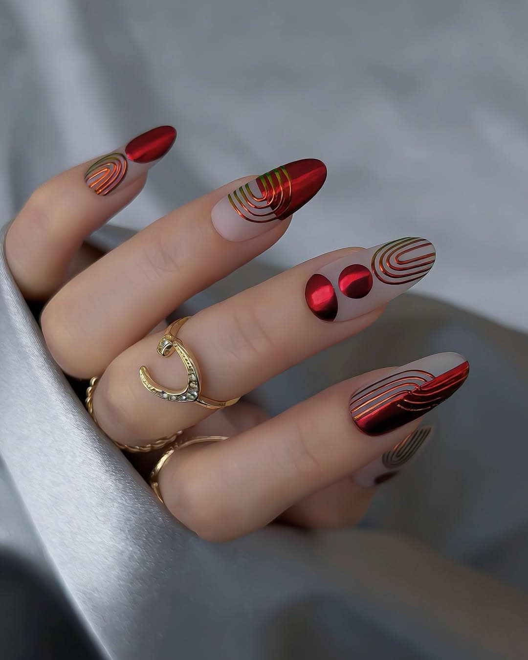 When Red Nails Go Maximalist, Subtle Is Out the Window- So, Copy These Designs!