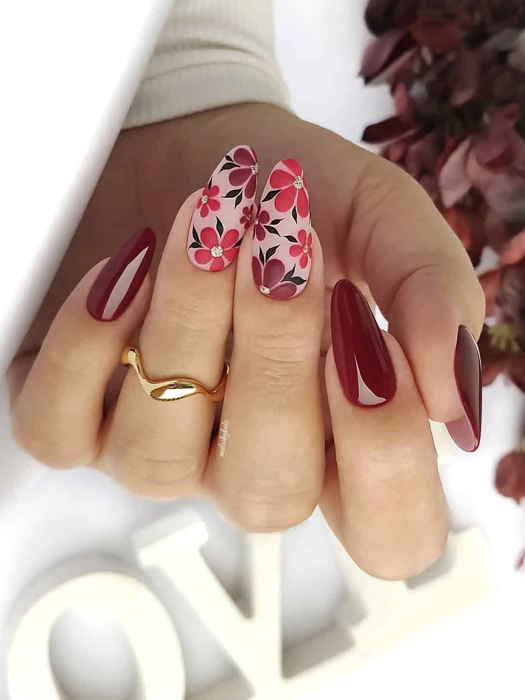 When Red Nails Go Maximalist, Subtle Is Out the Window- So, Copy These Designs!