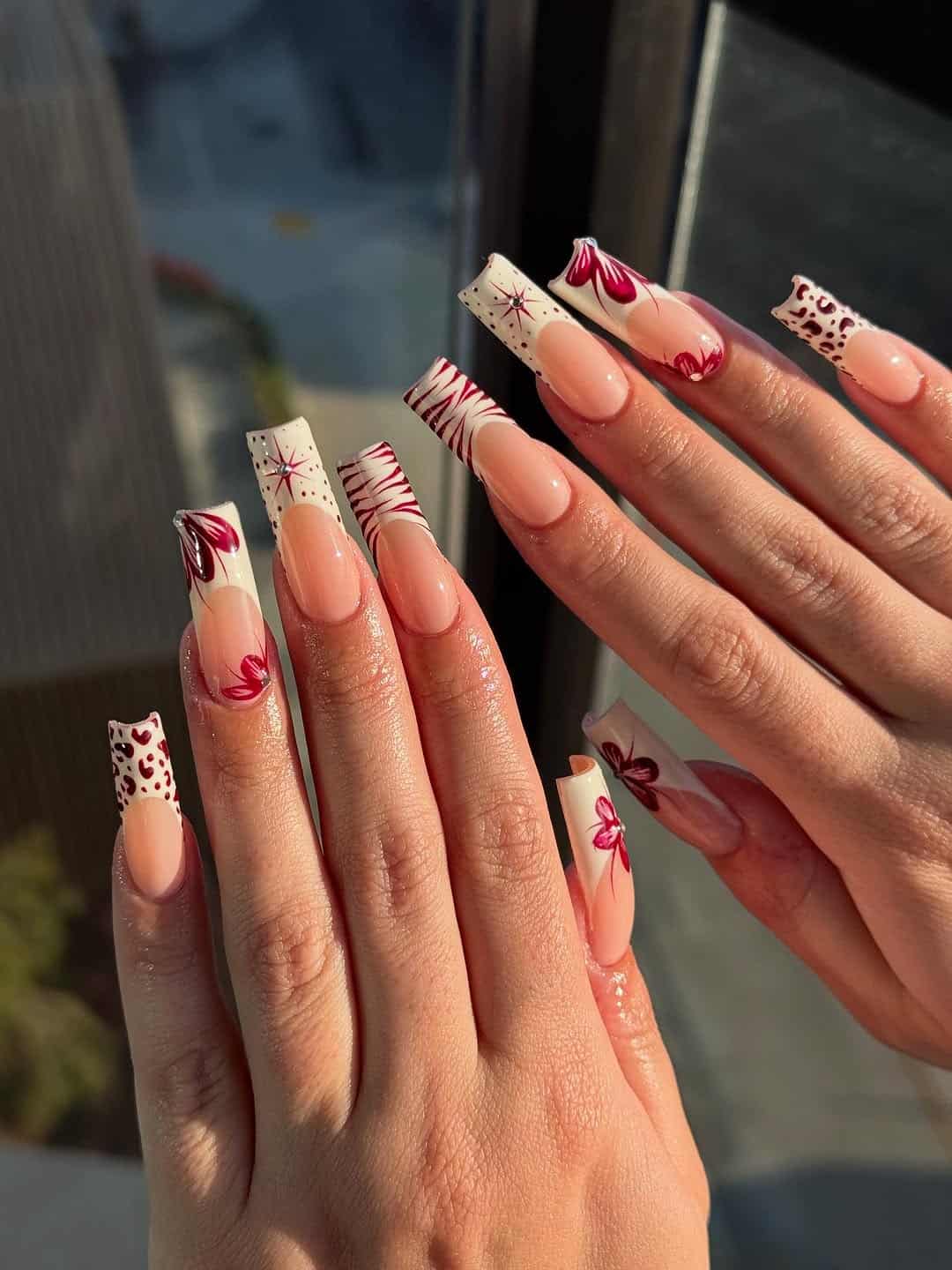 When Red Nails Go Maximalist, Subtle Is Out the Window- So, Copy These Designs!