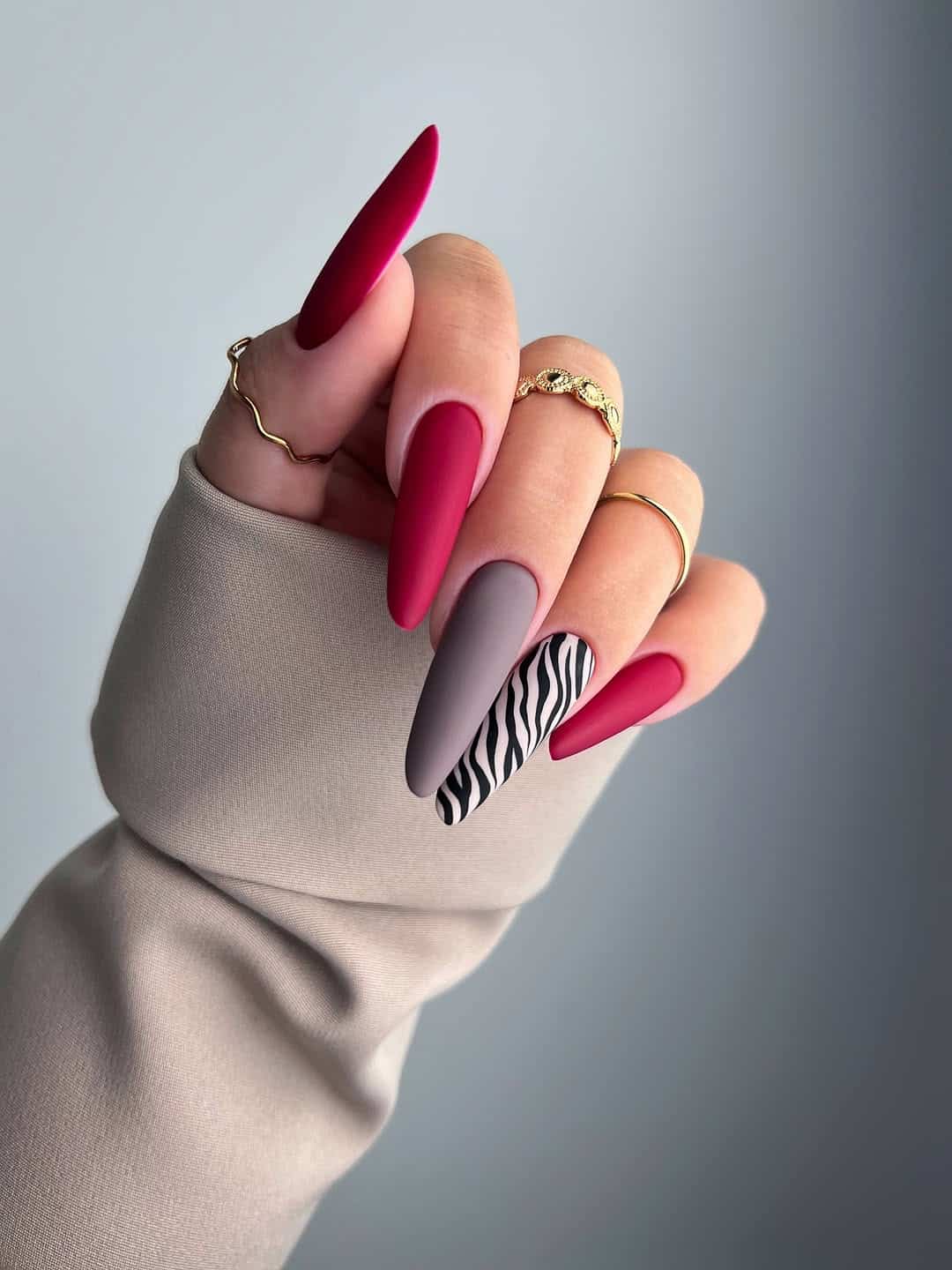When Red Nails Go Maximalist, Subtle Is Out the Window- So, Copy These Designs!
