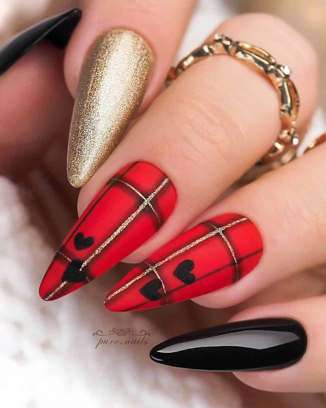 When Red Nails Go Maximalist, Subtle Is Out the Window- So, Copy These Designs!
