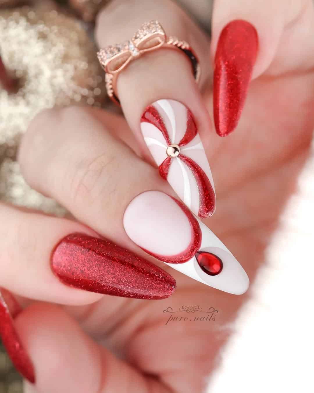 When Red Nails Go Maximalist, Subtle Is Out the Window- So, Copy These Designs!