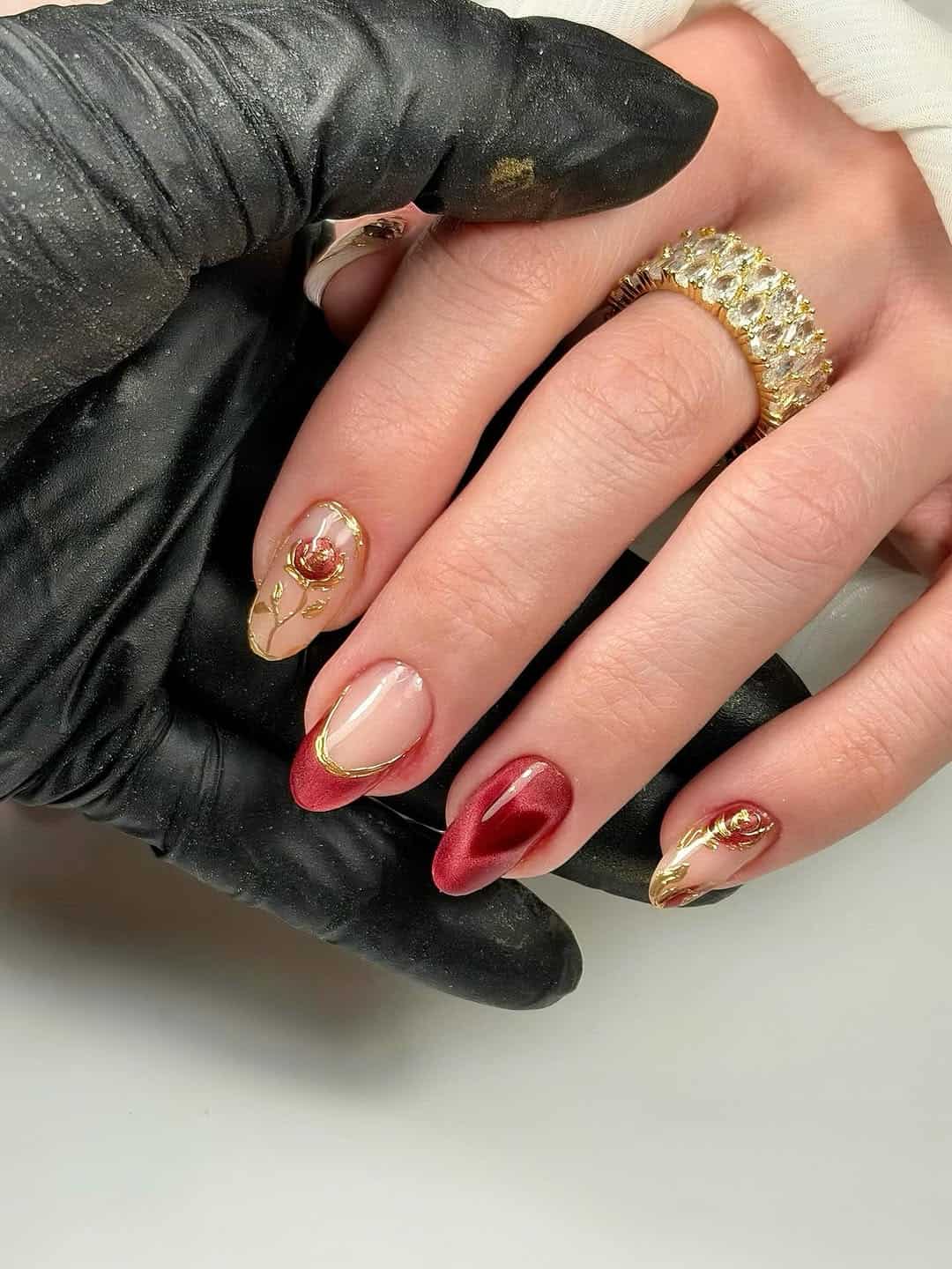 When Red Nails Go Maximalist, Subtle Is Out the Window- So, Copy These Designs!