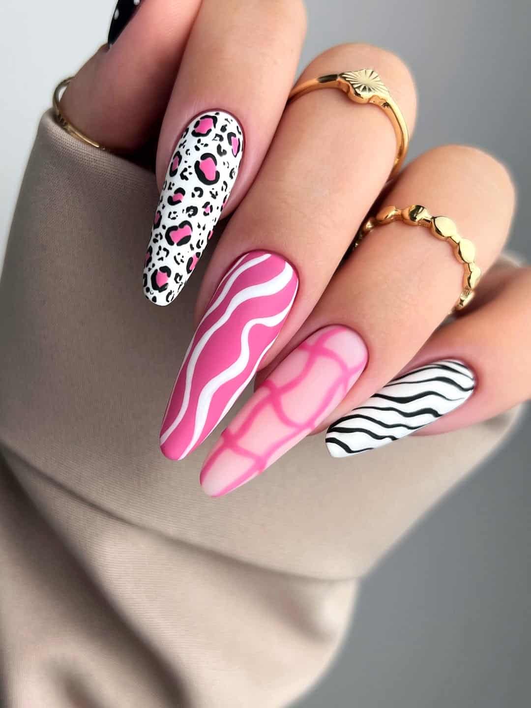 If You Love Pink, These Maximalist Nails Will Ruin You (In a Good Way) This Summer