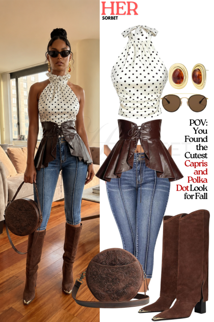 POV: You Found the Cutest Capris and Polka Dot Look for Fall