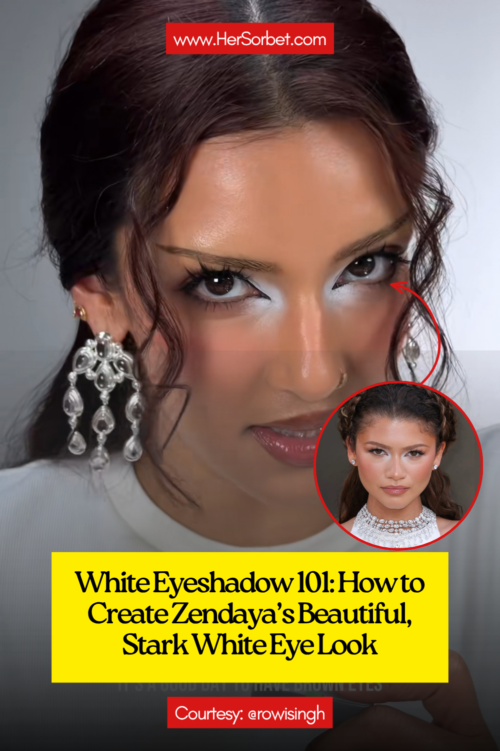 White Eyeshadow 101: How to Create Zendaya’s Beautiful, Stark White Eye Look